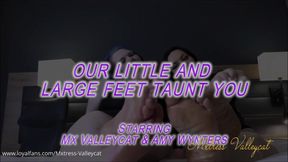 Our Little And Large Feet Taunt You