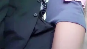 Manic Encounter on a Crowded Bus Leaves Gorgeous Milf Wife Satisfied