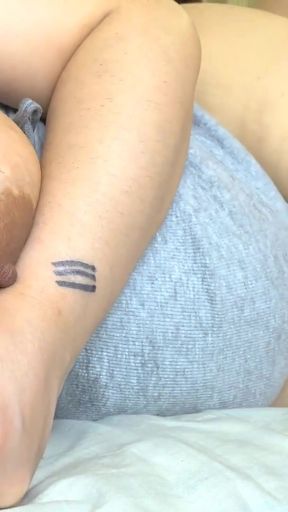 Jaw-dropping moment from &quot;Stepson Creampied Stepmom With Big Boobs And Big Areolas After Massage Her Big Tits With Big Nipples&quot;