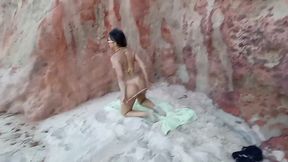 yuri gaucho - having sex on the beach outdoors in nature
