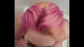 POV Deep wet blowjob with big facial cum shot - amateur homemade male newbie