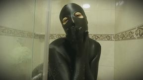 Wet Zentai suit, Piss on you