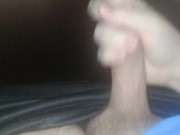 Cumming under the desk so my step brother can't see it