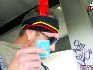 OBESE FRENCH TEEN WITH BIG BOOTY MAKE AMATEUR OUTDOOR SEX