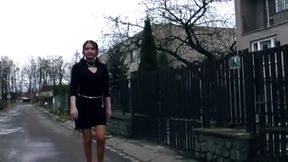 Mature Slut Fists Gaping Ass Dripping Piss Outdoors
