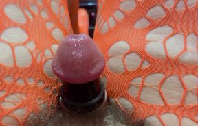 Me pre-cum and my two inch cock