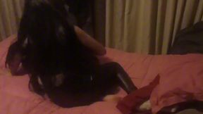 video casero con mi hermanastra gamer en su cuarto!! culeando con mi hermanastra culona mexicana en pantalones de cuero!, la agarro despues de sus clases! sexo amateur real! (sheer complete video)