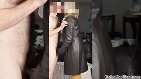 Tan Leather Cock Domination