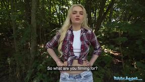 Public Agent Stranded Hot Blonde Has Time For an Outdoor Fucking