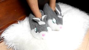 very hot rabbit slippers