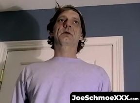 JoeSchmoeXXX.com - Horny older man strips naked and strokes his hard cock