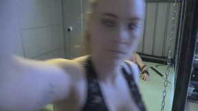submissive slave training bdsm session