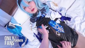 POV Rough Sex With Genshin Eula Cosplayer Femboy Shemale Crossdresser Anal Creampie