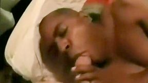 Black guy sucking white POV dick