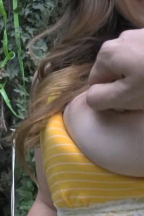 Big natural tits Rucca takes it in her hairy snatch