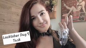Locktober Day 5 Task for Chastity Subs
