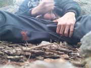almost caught wanking at forest