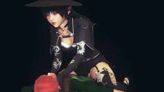 A pixie and a witch poke a lost gal in all her fuck holes
