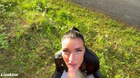 Hot Stable Worker Took Me Into the Forest Risky Smoking Deepthroat POV