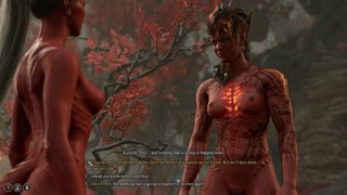 Tiefling and Karlach can finally touch each other (2nd romance scene + dialogs)