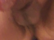 Demonstrating the use of my go to / favourite glass anal toy