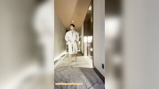 Exhibition In The Motel With My GIGANTIC SHAFT!
