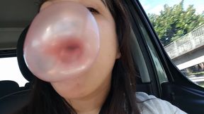 Doing Big Bubbles Next to My Uber Driver - Bunny Looner