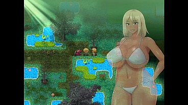 The Castaway Married Gal's Netorare Story [ NTR hentai game] Ep.20 fucking the douchebag big thick cock in the swamp