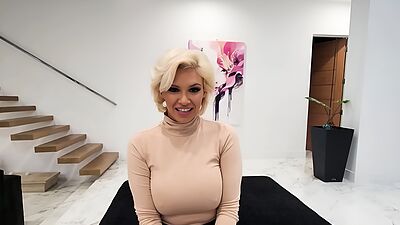 Hot step mom sucking step son for money