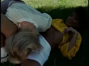 Horny chicks enjoy finger fucking each other's wet pussies