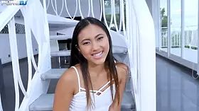 May Thai gets her tight pussy drilled hard by Tristan Seagal's massive cock