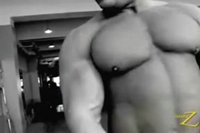 Jean St. Laurent workout and posing