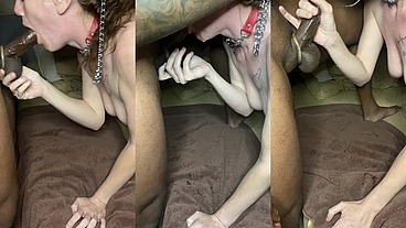Christi Snow Suckin Dick on a Leash