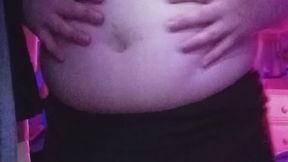 Fat belly and tits tease