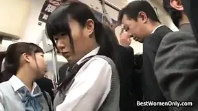 Metro Guys Fuck Seductive Japanese Girls For Steamy Pleasure Ride