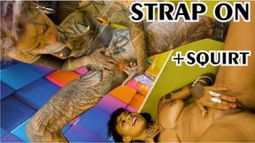 ”dark TEEN gets dominated & squirted on - FEMDOM strap-on fucking - toys, femdom, SQUIRT”