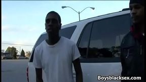 Black Gay Muscular Man Fuck WHite Skinny Boy 11