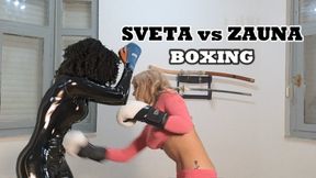 SVETA vs ZAUNA BOXING (FEMALE BOXING-POV FIGHTING)