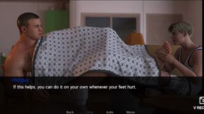 Stiff hottie manly fucks his shy guest.