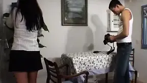 Tiny French Babe Receives Wrecked By Two Hefty Dicked Dudes
