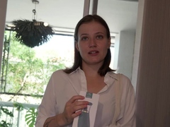 Sex toys sales agent gives me a REAL presentation on