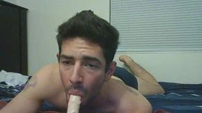 Thirty Something Dildo Sucking