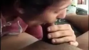 Paki Darling giving blowjob n getting facial