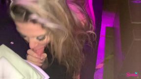 sex on the club with blonde latina milf!