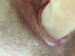 Amateur close up ass toying
