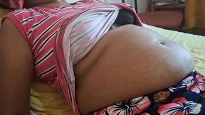 Milf stepmom while Resting  on Bed