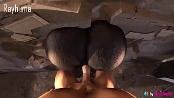 Venom Girl Stuck in the Wall (with sound) 3d animation hentai anime anal pussy fuck sfm blender