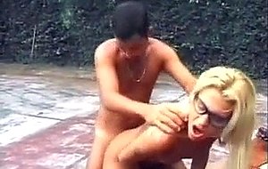 Sexy teen dany gets fucked outdoor