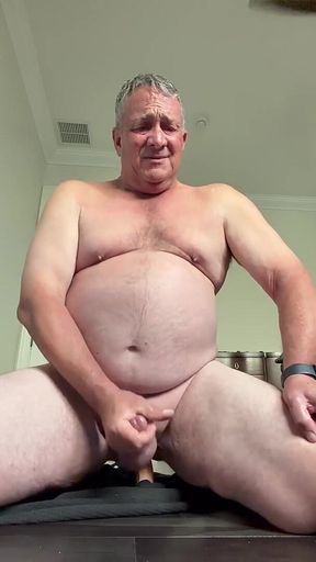 Anal Training with DP Dildo