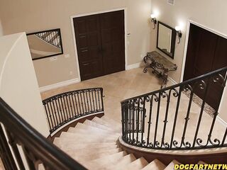 DOGFART - Lustful As Screw Golden-haired Twat Double Stuffed